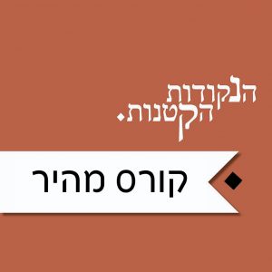 קורס ניקוד מהיר